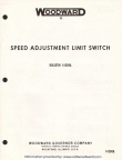 SPEED ADJUSTMENT LIMIT SWITCH.  BULLETIN 14308A.