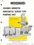 CHANNEL MOUNTED HORIZONTAL SCREW PUMPING UNIT.