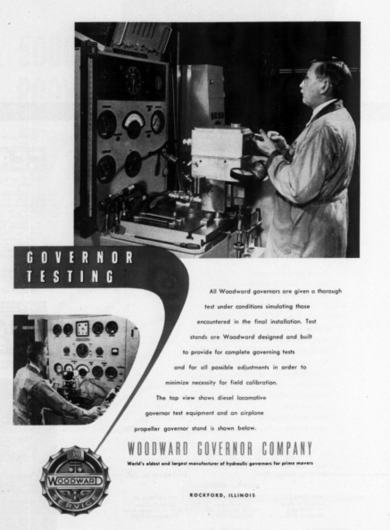WOODWARD GOVERNOR TESTING.