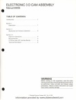 ELECTRONIC 3 D CAM ASSEMBLY MANUAL 09035A.