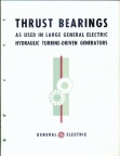 G-E THRUST BEARINGS.