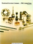 Woodward governor components on display. 