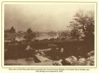 Looking toward the Consolidated Water Power & Paper Company's Mill in the background in Wisconsin Rapids.