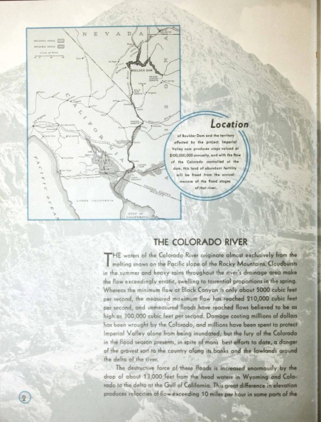 BOULDER DAM LOCATION.