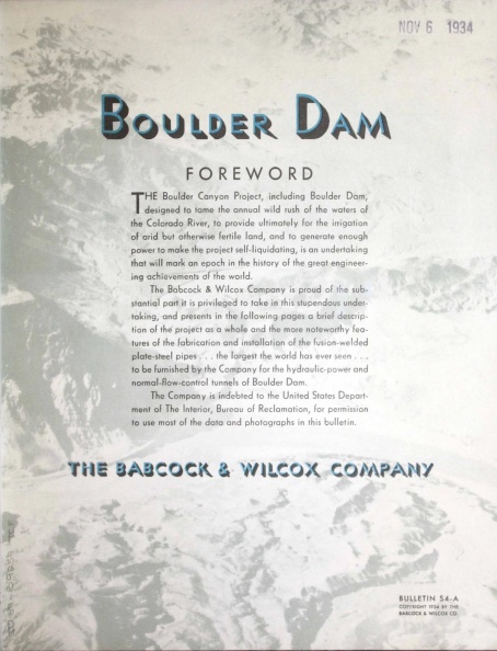 BOULDER DAM.  FOREWORD.
