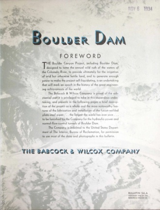 BOULDER DAM.  FOREWORD.