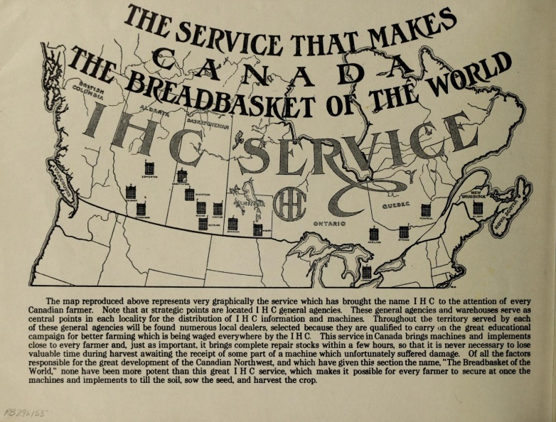A vintage Farm Implement machine shop manufacturing history project.