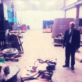 William Owens on the James Leffel shop floor. 