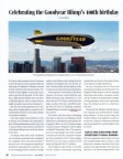 Celebrating the Goodyear Blimp's 100th birthday.