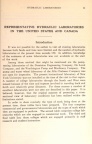 Introduction.  Representative Hydraulic Laboratories in the United States and Canada.