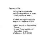 THE UPPER PENINSULA OF MICHIGAN.  An Inventory of Historic Engineering and Industrial Sites.