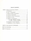 LABORATORY DETECTION OF CONTAMINANTS.  TABLE OF CONTENTS.