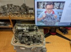 Brad's Woodward type 1307 jet engine fuel control with the top housing removed.  
