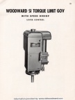 Page 95.  WOODWARD SI TORQUE LIMIT GOVERNOR WITH SPEED DROOP - LEVER CONTROL.