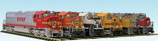 Locomotive lineup.