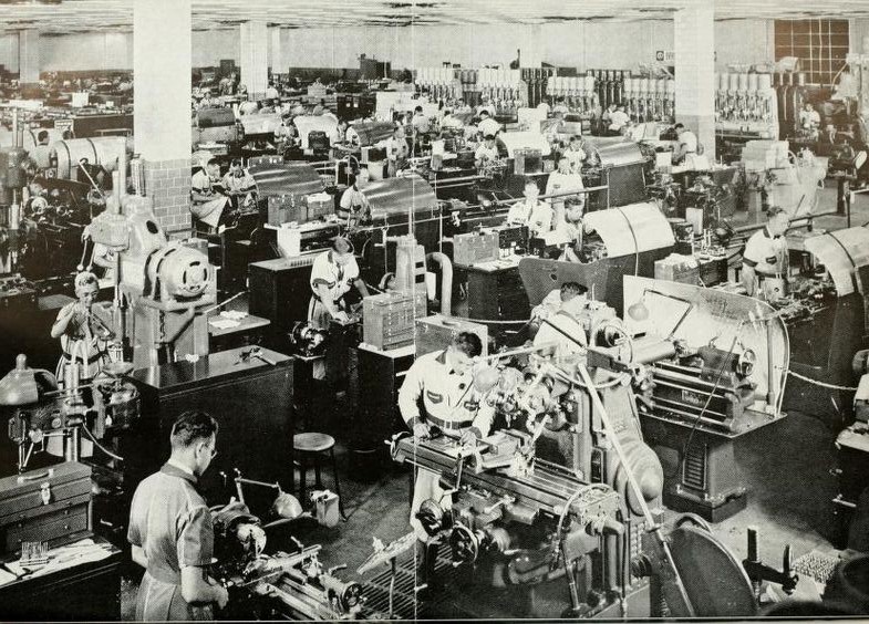 The Woodward Governor Company shop floor in the 1940's..jpg