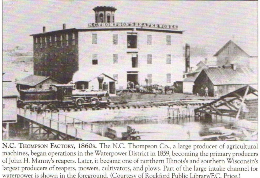THE N.C. THOMPSON FACTORY IN THE 1860's.