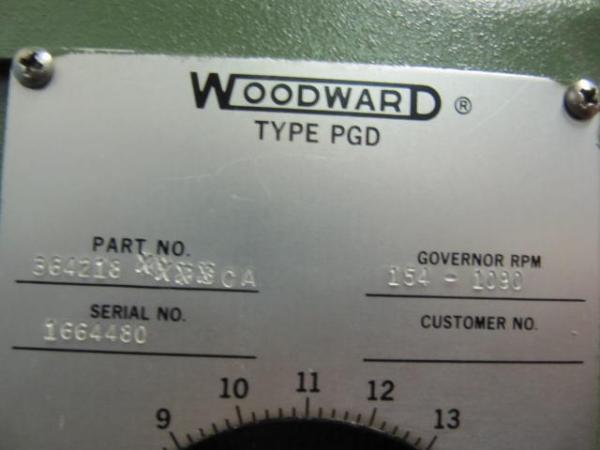 A Woodward PG series engine governor.