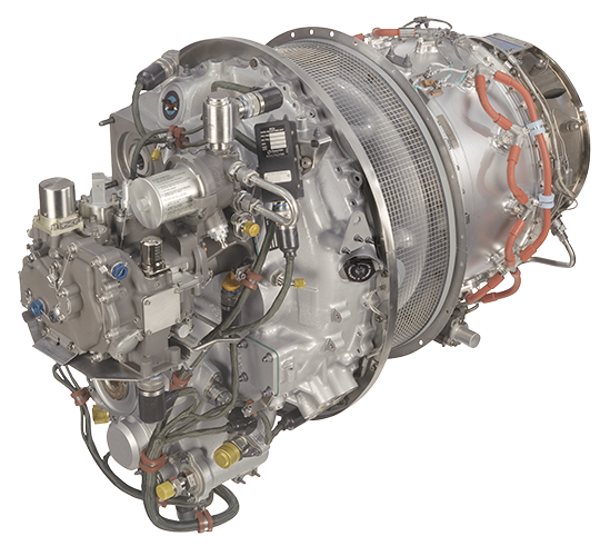 Pratt & Whitney PW206 series gas turbine engine.