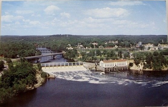 The Kilbourn Power House and Dam in the Wisconsin Dells.