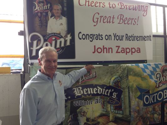 John Zappa retires after 38 years at the Stevens Point Brewery.