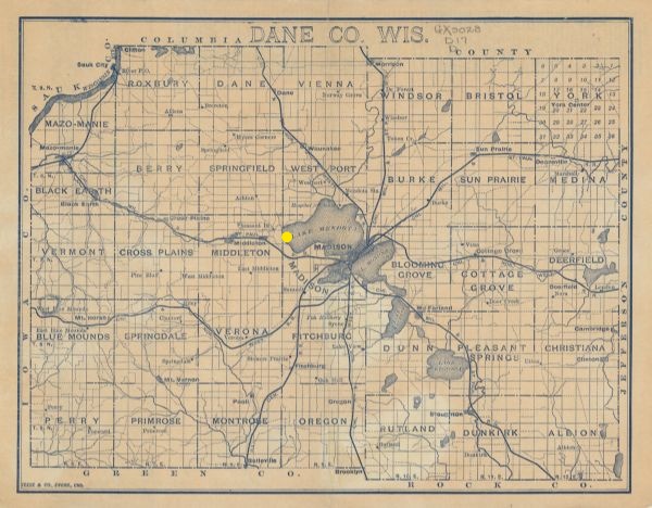 This is a late19th century map of Dane County, Wisconsin, circa 1890..jpg
