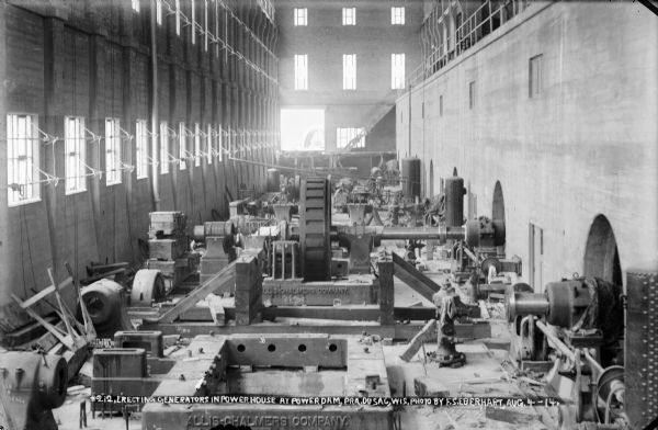 An interior view of the power house at the Prairie du Sac power house in 1914..jpg