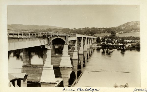 1922 Praire du Sac city bridge.