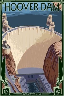 Hoover Dam Painting.