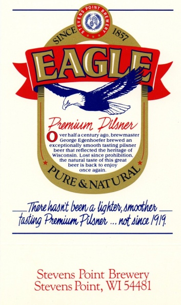 Eagle Premium Pilsner beer history.