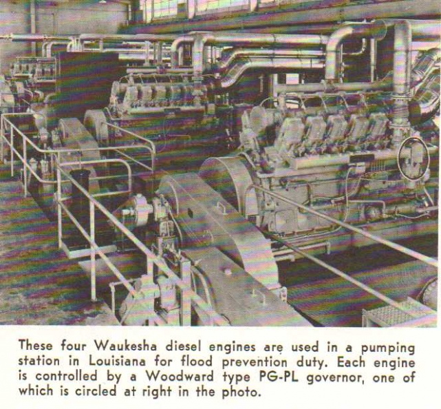 Waukesha diesel engine, circa 1967.