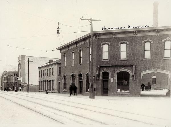 The Hausmann Brewing Company on the courner of State and Gorham Streets.  It was razed in 1923.